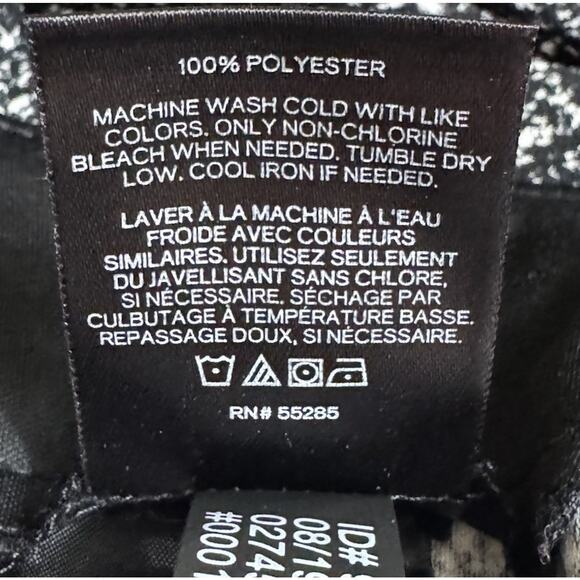 Express Pants Women's Size 8 Ankle High Rise Black White Print Pockets New - Picture 11 of 11